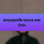 আন্তর্জাতিক ম্যাচের তথ্য Quiz