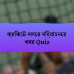 ক্রিকেট দলের নির্বাচনের খবর Quiz