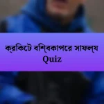 ক্রিকেট বিশ্বকাপের সাফল্য Quiz