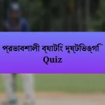 প্রভাবশালী ব্যাটিং দৃষ্টিভঙ্গি Quiz