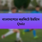 বাংলাদেশের ক্রিকেট ইতিহাস Quiz